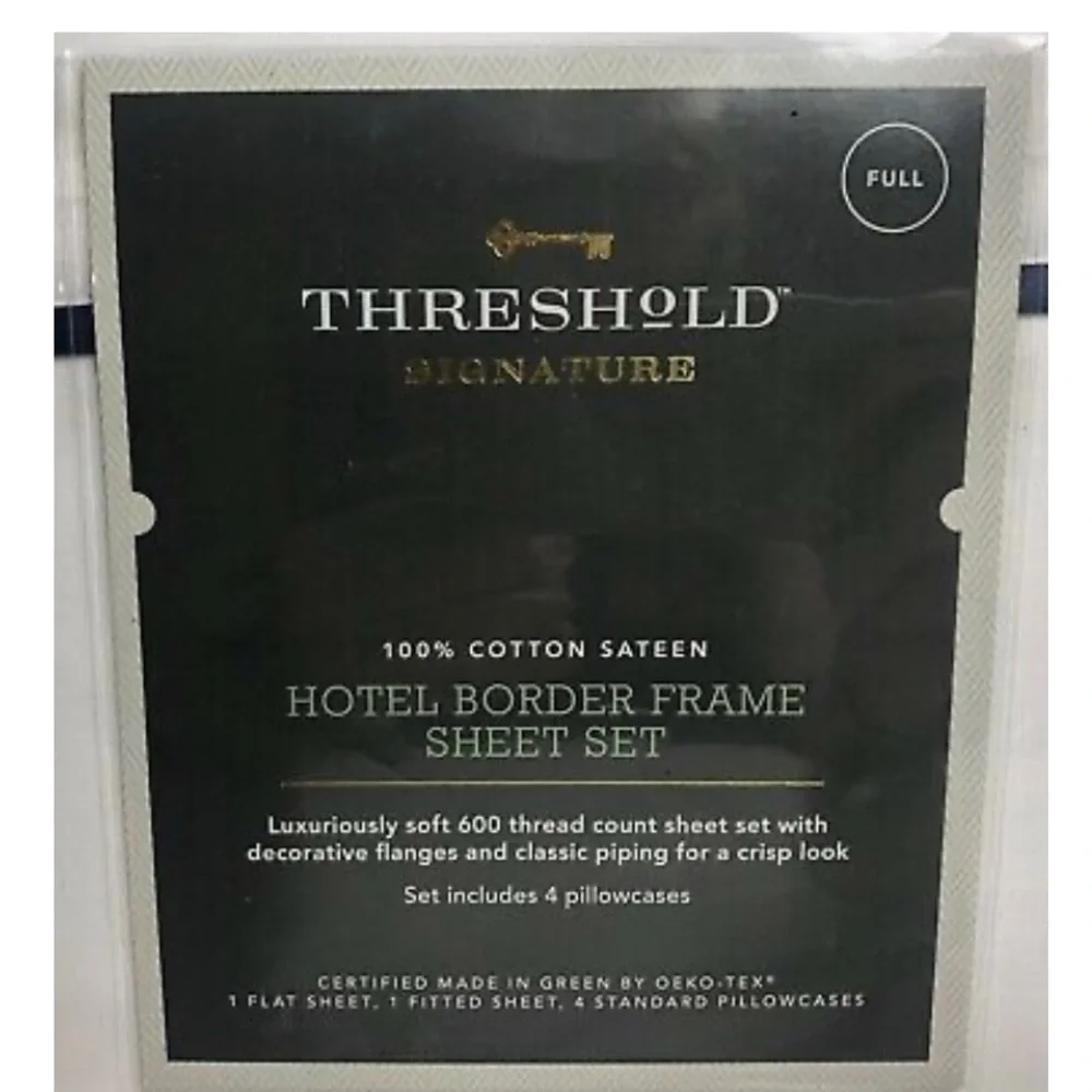 Threshold Signature 600 TC Hotel Border Frame Full Sheet Set 6 pc